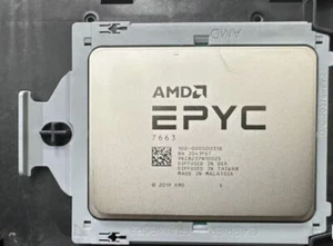 Processeur serveur AMD EPYC 7663 56 cœurs 2,0 GHz SP3 240 W 100-100000318 - Photo 1/2