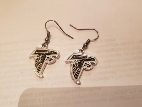 NFL Atlanta Falcons Logo Wire Earrings Cover