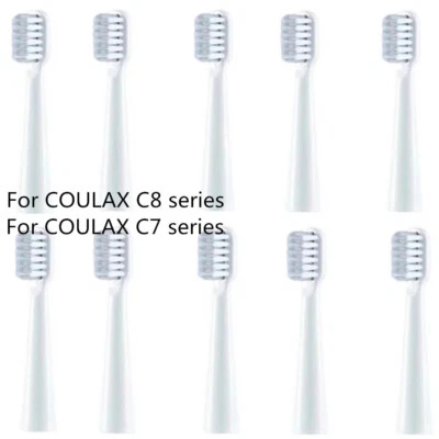 10Pcs Electric Toothbrush Replacement Heads For COULAX C8 / COULAX C7 - Image 1 of 3