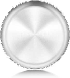 P&P CHEF 10-Inch Pizza Pan, Stainless Steel Pizza Crisper Tray, round Oven Bakin - Picture 1 of 12