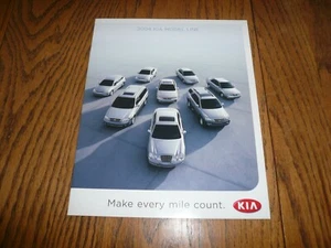 Folleto de ventas de línea modelo Kia 2004 - Imagen 1 de 7
