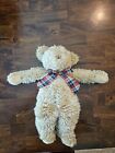 Gund 16 Inch Teddy Bear Plush Stuffed Animal Soft Plaid Bow  