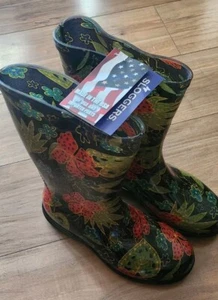 Sloggers Women's Waterproof Rain & Garden Boots #5002BK06 Midsummer Black Sz 6 - Picture 1 of 5