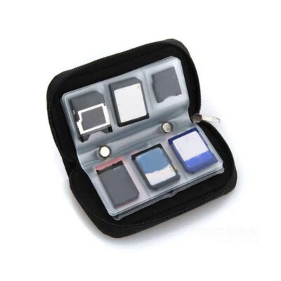 Memory Card Case Wallet For Micro SD SDHC CF SM Protective Storage Holder Pouch - Image 1 of 4