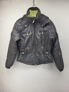 NILS Boys Coat Black 8 Youth Snow Ski Parka Hooded Winter Jacket Quilted Pockets - Picture 1 of 21