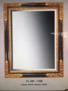 Large Mirror in Brown and black frame - Picture 1 of 3
