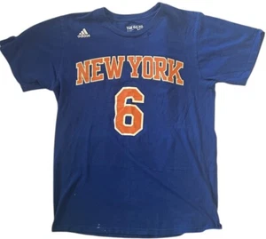 Adidas NBA New York Knicks Kristaps Porzingis Basketball Go To Tee Uomo Medium - Foto 1 di 2