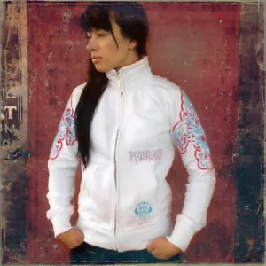 Sudadera de mujer Yakuza suéter con cremallera GZB226 color blanco - Imagen 1 de 4