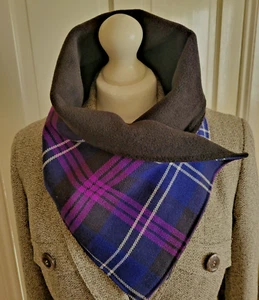 Heritage of Scotland Tartan & Fleece Neck Warmer Scarf Snood Winter Gifts - Picture 1 of 5