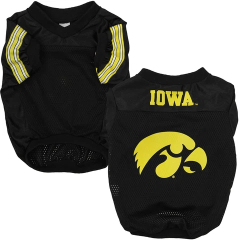 Sporty K-9 NCAA Iowa Hawkeyes Football Dog Jersey Cover