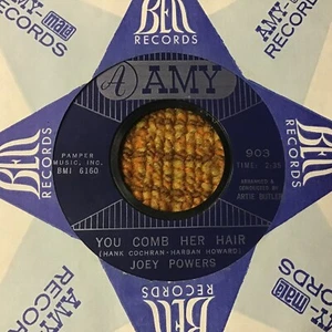 45 RPM Joey Powers AMY 903 You Comb Her hair / Love is a Season VG++ - Picture 1 of 2