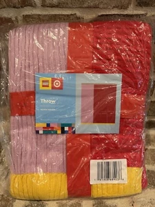 LEGO Color Block Pink Red Throw Blanket LEGO Target Collection - Picture 1 of 2