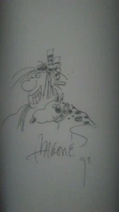 Sergio Aragones signed "GROO BAZZAR" mit Original Skizze 1. Auflage handsigniert - Bild 1 von 8