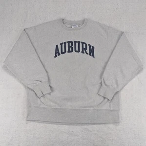 Vintage Auburn University Champion Reverse Weave Sweatshirt mit Rundhalsausschnitt Herren Large grau - Bild 1 von 7