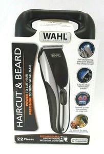 NIB Wahl 9639-2201 Haircut & Beard Cordless Trimmer Kit Men or Women 22 Pieces - Picture 1 of 4