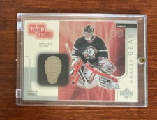 2001-02 Upper Deck Top Shelf Goalie Gear Leg Pad Dominik Hasek #LP-DH HOF