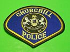 CHURCHILL  PENNSYLVANIA   PA   4" x 4 7/8"  POLICE PATCH  FREE SHIPPING!!!