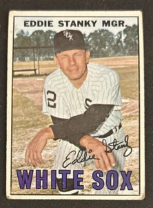 1967 Topps Eddie Stanky White Sox Manager Baseball Card #81 Poor Creased O/C - Picture 1 of 2