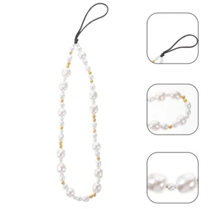 Handy Kette Perlenbesetztes Telefon-Umhängeband Handy-Schlüsselband - Zdjęcie 1 z 12