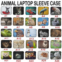 Animal Laptop Tablet Sleeve Case Bag CUSTOM Personalised Universal Cover 14" 15"
