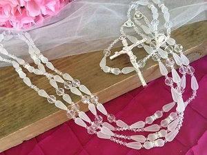 Crystal wedding lasso/ Lazo De Boda/ Wedding Lazo/silver Plated - Picture 1 of 5