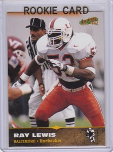Ray Lewis Rookie Card Baltimore Ravens 1996 Miami Hurricanes College Football RC - Bild 1 von 2