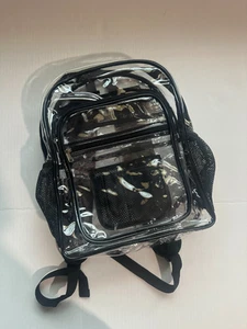 ZORFIN Zaino Trasparente Resistente 17in Borsa PVC Trasparente con Grande Capacità - Foto 1 di 7