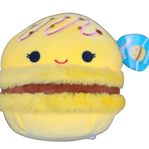 Malvaviscos Visconti Macaron 8" Peluche Amarillo Marrón Postre Peluche - Imagen 1 de 5
