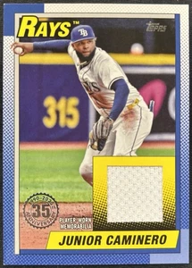 2025 Topps Junior Caminero 1990 Relics Jersey #T90R-JC Rays - Bild 1 von 2