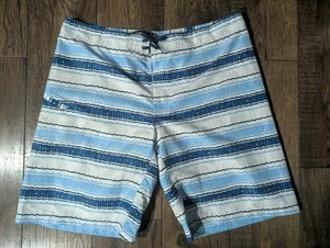 Columbia Mens Classic Fit Board Shorts Blue & White Wavy Stripes Sz 40 NWT Beach - Picture 1 of 17