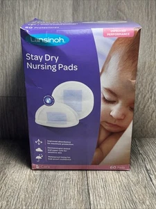 Lansinoh Stay Dry Disposable Nursing Pads 60 Count New Individually Wrapped - Picture 1 of 19