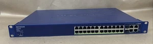 NETGEAR FS728TPv2 ProSafe 24+4 Smart Switch with PoE TESTED AND WORKING - Picture 1 of 6