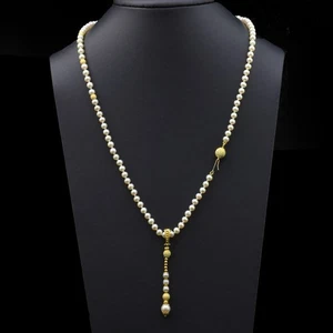 COLLANA SUN DAY IN ORO 18 KT 750 E PERLE - Imagen 1 de 5