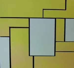 Max Gerhard Konkrete Kunst Konstruktives Raumbild mit metallbeschichteten Form - Bild 1 von 2