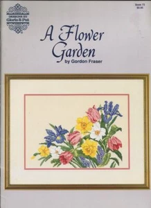 Un jardín de flores - punto de cruz cualquiera de estos 6 grandes diseños - Imagen 1 de 6