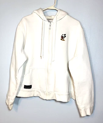 Sudadera Walt Disney World Blanca Mickey Cremallera Frontal Con Capucha Niñas XXL *Manchas Foto 1 de 4