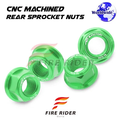 M10 Rear Sprocket Nuts 4pcs For Kawasaki KLX 110 2002-2019 14 15 16 17 18 19 - Image 1 of 4