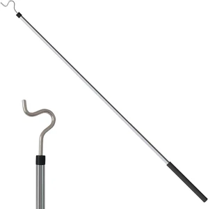 Clothes Hook Pole, Clothes Hanger Reaching Hook for Hanging Clothes Light and Pl - Picture 1 of 12
