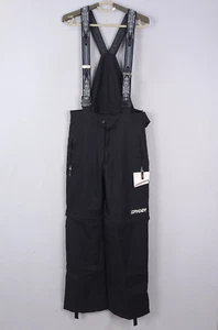 Spyder Snow Bibs Mens Small Black Thinsulate Entrant GII Ski Snowboard Pants NEW - Picture 1 of 18