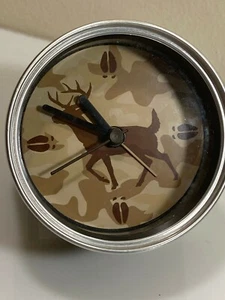 Camping/Hunting Deer Can Clock - Camouflage Camo - Picture 1 of 3