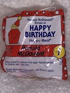 Vintage 1994 McDonald's Ronald Birthday Train Ronald McDonald Sealed In Package - Picture 1 of 2