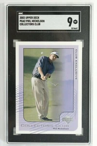 2002 Upper Deck Golf Collector's Club Phil Mickelson #PGA2 RC SGC 9 Mint - Picture 1 of 2