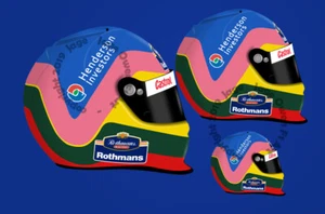 Jacques Villeneuve F1 Williams FW19 1997 Helmet Sticker Vinyl - Scuderia GP - Picture 1 of 4