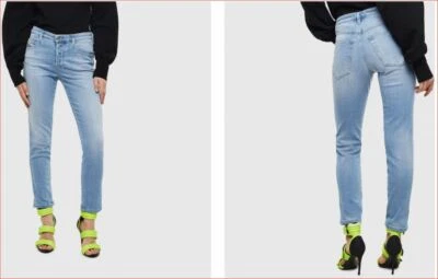  DIESEL women jeans 00S7LY084PR Babhila slim skinny reg waist W26 L32 $228 - Image 1 of 4
