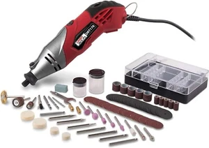 Rotary Multi Tool with LED Light Flexi Shaft and Lumberjack 120Pc Accessory Kit - Picture 1 of 18