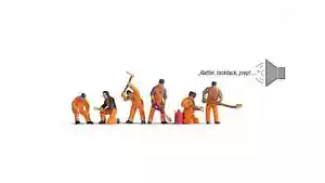 "Personas a escala HO - 12801 - La escena de sonido ""Sitio de construcción de pistas""" - Imagen 1 de 2