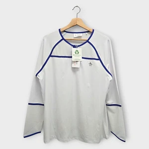 Original Penguin Tennis Women's Top Long Sleeve (White/Purple) - X-Large - Picture 1 of 2