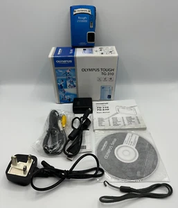 Olympus Tough TG-310 14.0MP 3x Zoom Waterproof Digital Camera Boxed Blue Tested - Picture 1 of 17