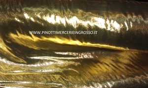 TESSUTO/STOFFA IN LAME' LISCIO A METRO COL ORO / IN ALTEZZA CM 150 - Picture 1 of 1