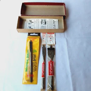 Vintage Irwin Speedboring Holz Bit Größe 3/8 Zoll. 1/2". 1" Neu NOS - Bild 1 von 6